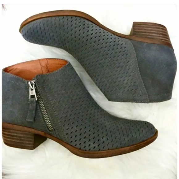 lucky brand perforated booties